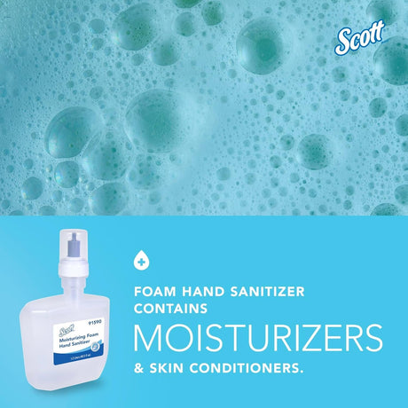 Scott Pro Moisturizing Foam Hand Sanitizer, Cucumber Scent, 1.2 L, Case of 2 - 91590-Case - LL Medico