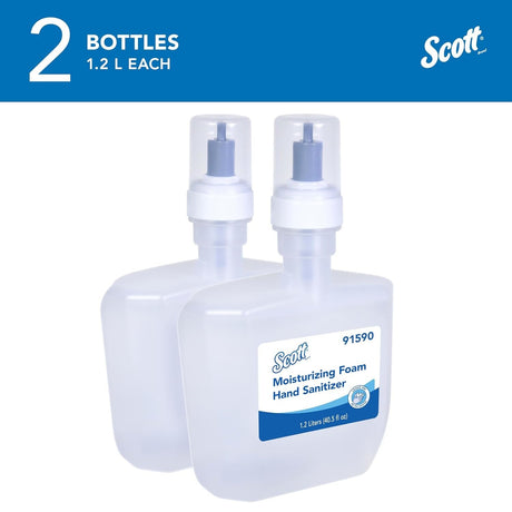 Scott Pro Moisturizing Foam Hand Sanitizer, Cucumber Scent, 1.2 L, Case of 2 - 91590-Case - LL Medico