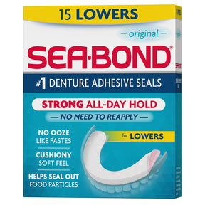 Sea•Bond Denture Adhesive Wafers for Upper Dentures - 01150900162-Box - LL Medico