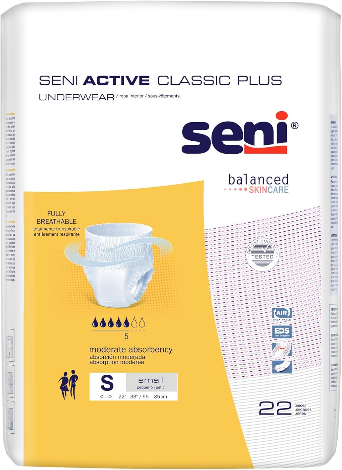 Seni Active Classic Plus Absorbent Underwear - SSM22AC2-Pack - LL Medico