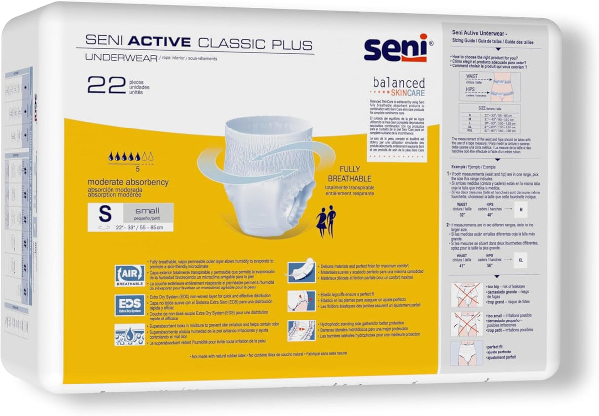 Seni Active Classic Plus Absorbent Underwear - SXL14AC2-Pack - LL Medico