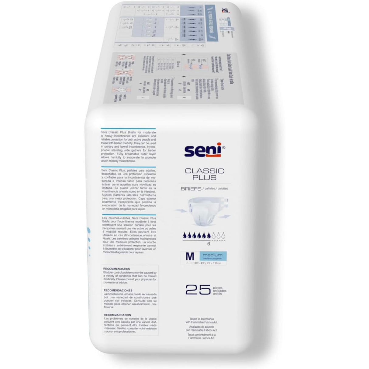 Seni Classic Plus Adult Briefs - SME25BC2-Pack - LL Medico