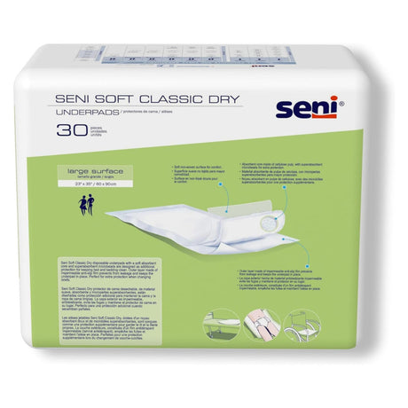 Seni Soft Classic Dry Underpads - S0330UC1-Pack - LL Medico