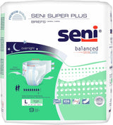 Seni Super Plus Adult Briefs - SLA25BP1-Sample - LL Medico