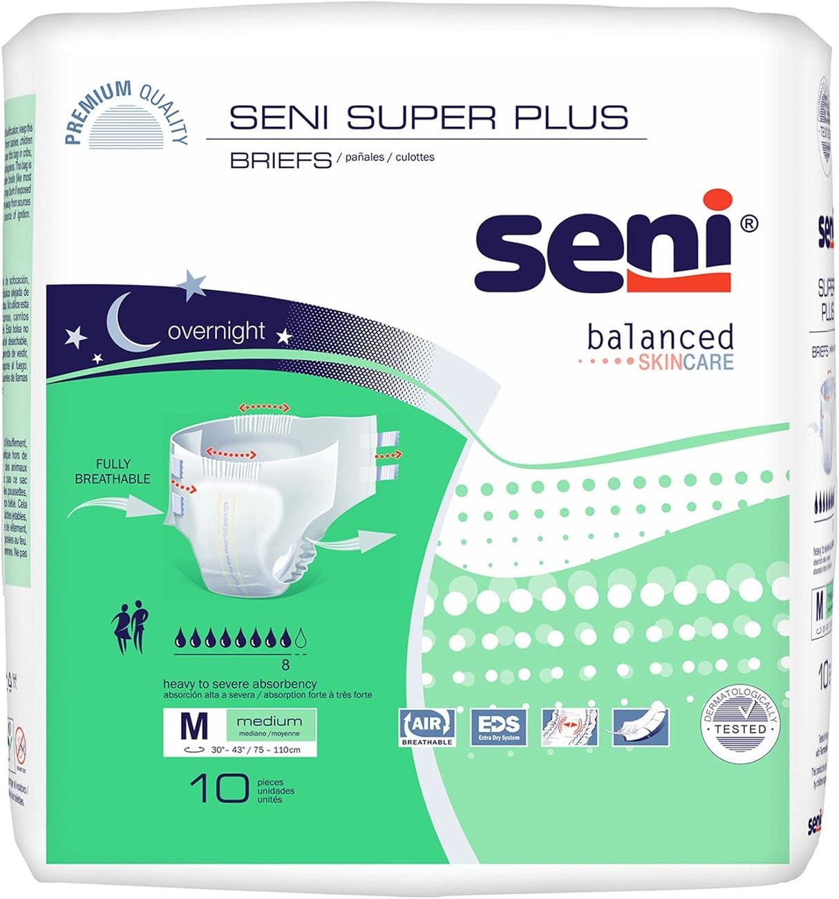 Seni Super Plus Adult Briefs - SME25BP1-Sample - LL Medico