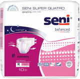 Seni Super Quatro Adult Diapers - SRE10BQ1-Sample - LL Medico