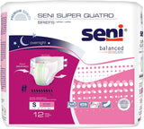 Seni Super Quatro Adult Diapers - SSM12BQ1-Sample - LL Medico