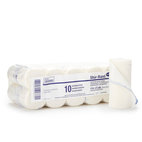 Shur-Band LF, Elastic Bandage, Single Hook and Loop Closure, Natural, Nonsterile, Standard Compression, 5 Yard Length - 59520000-Pack - LL Medico