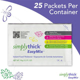 SimplyThick EasyMix Food and Beverage Thickener, Unflavored, 96 Gram Packet - STBULK25L3-Box - LL Medico