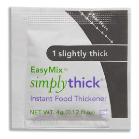 SimplyThick EasyMix Food Thickener Packets, Unflavored Gel, IDDSI Level 1, 4 g - STIND300L1-Single - LL Medico