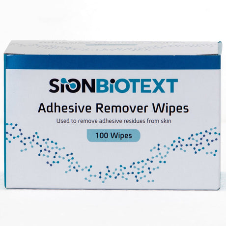 SionBiotext Adhesive Remover Wipes - 423783-Box - LL Medico