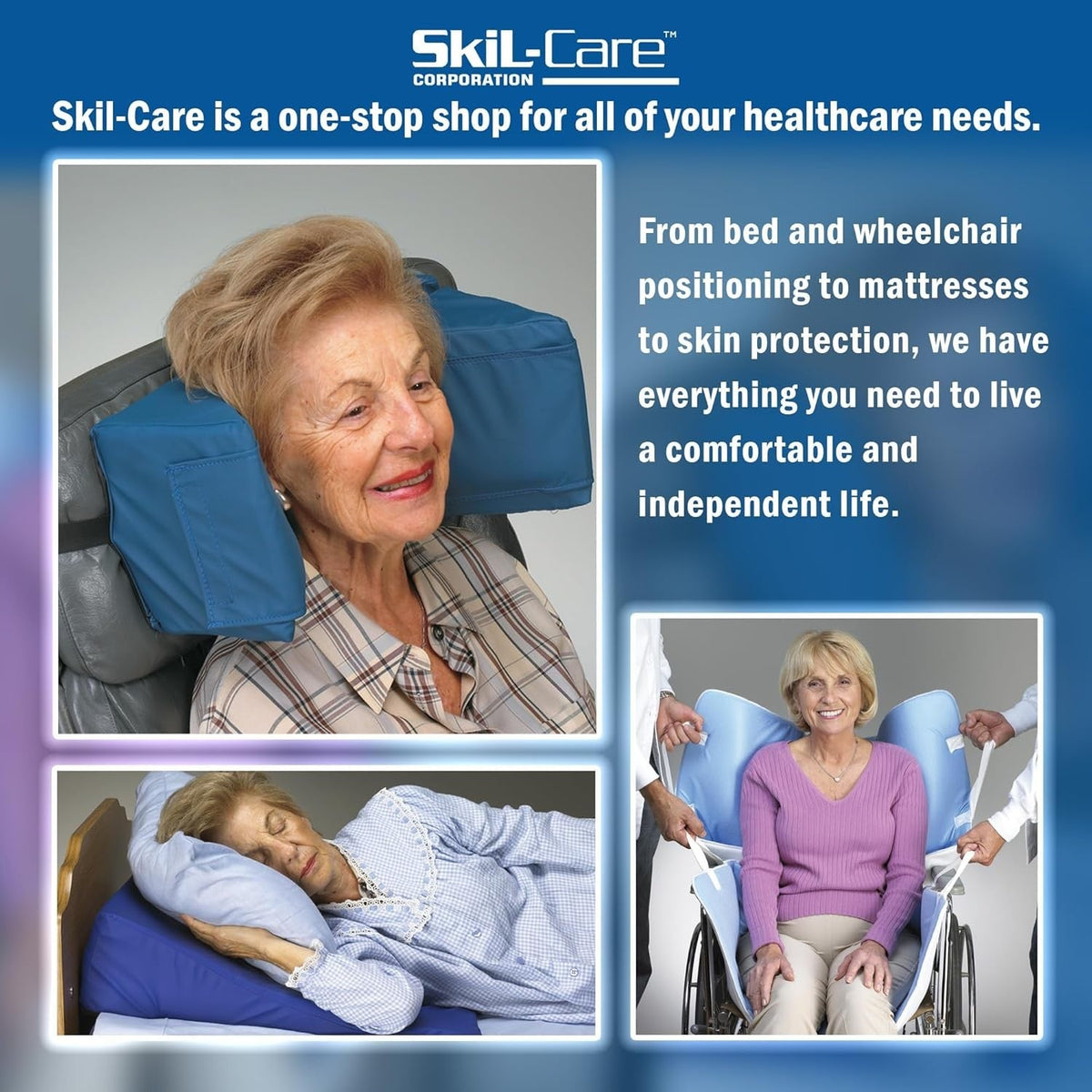 Skil-Care Ultra-Soft Heel Protector Pad, Blue, One Size Fits Most, Pair - 503030-Pair - LL Medico