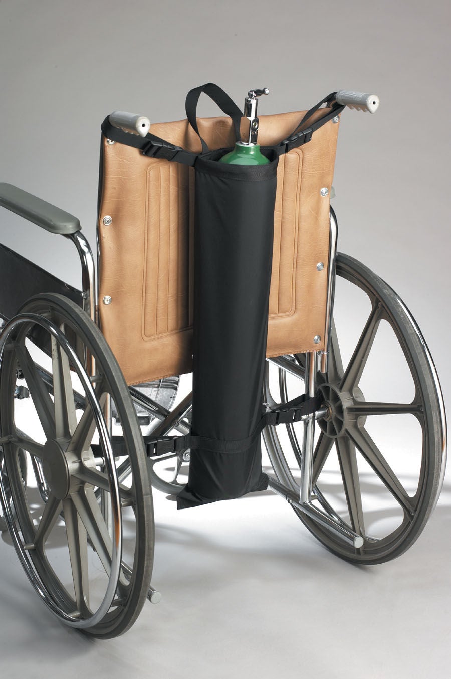 Skil-Care Wheelchair Oxygen Cylinder Holder, For 16" to 24" Wheelchairs - 707027-Single - LL Medico