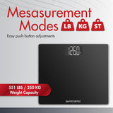 SmartHeart Wide Platform Digital Scale, Up to 551 lbs, Black - 19-104 - LL Medico
