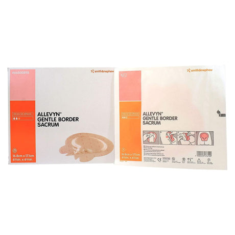 Smith & Nephew Allevyn Gentle Border Foam Dressing, Sacral, Silicone Adhesive, Sterile - 66801031-Single - LL Medico