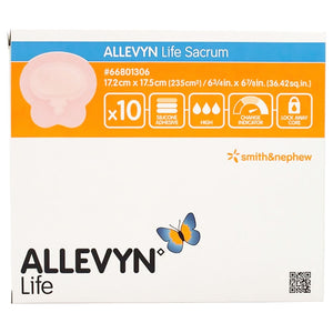 Smith & Nephew Allevyn Life Foam Dressing, Sacral, Bordered, Silicone Adhesive, Sterile - 66801306-Single - LL Medico