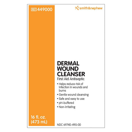 Smith & Nephew Dermal Wound Cleanser First Aid Antiseptic Spray, Non-Sterile, 16 oz - 449000-Single - LL Medico