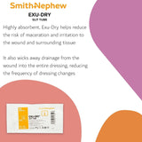 Smith & Nephew Exu-Dry Slit Tube Wound Dressing, Sterile, 2 x 3 in - 5999PTM-Single - LL Medico