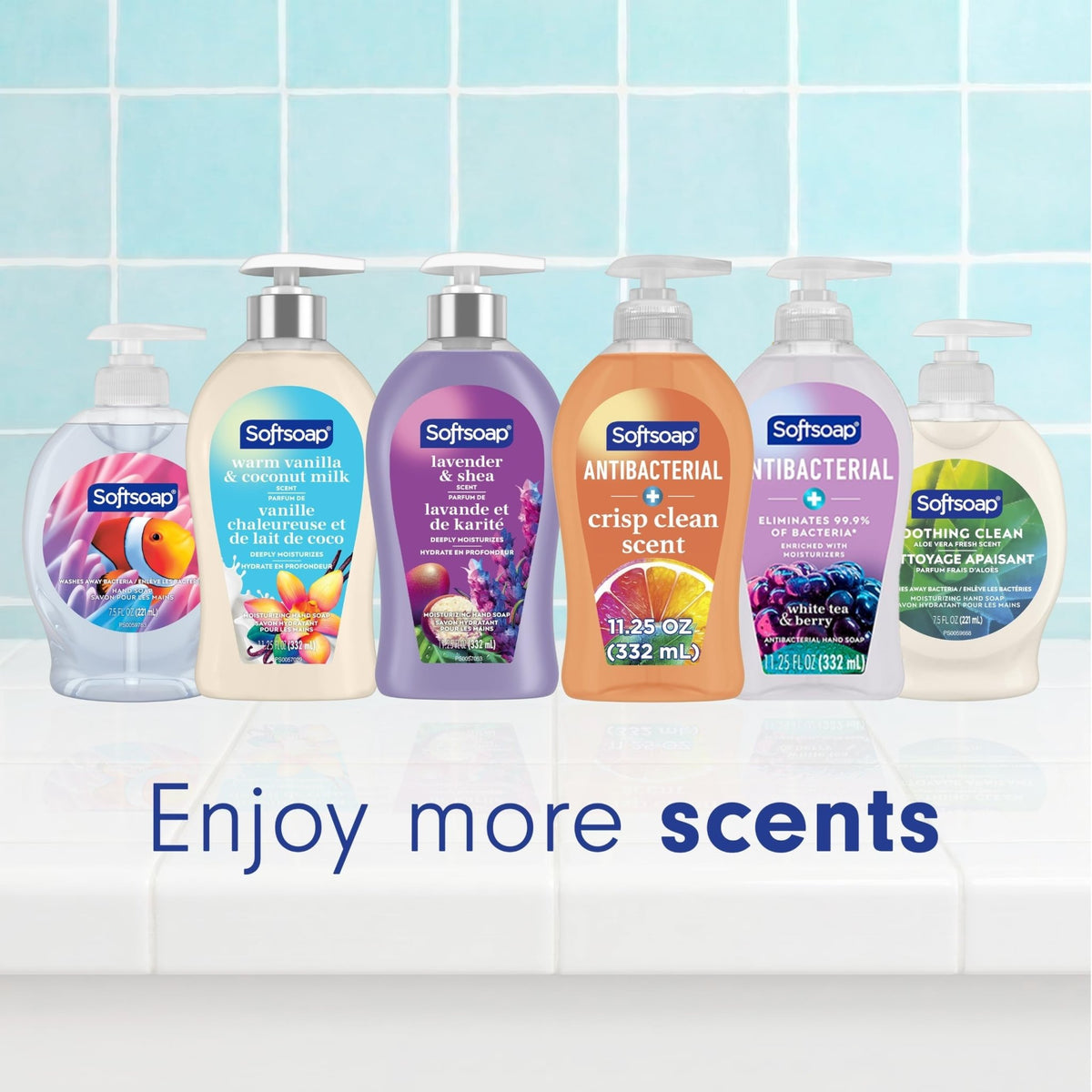 Softsoap Antibacterial Liquid Hand Soap, Crisp Clean Scent, 11.25 Oz Pump Bottle - US03562A-Single - LL Medico