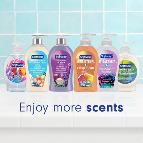 Softsoap Antibacterial Liquid Hand Soap, Crisp Clean Scent, 11.25 Oz Pump Bottle - US03562A-Single - LL Medico