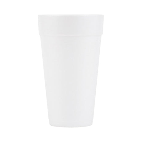 Solo Drinking Cup, Disposable, 20 oz, White, Styrofoam - 20J16-Box - LL Medico