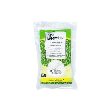 Spa Essentials Cotton Rounds, NonSterile, 2.25" Diameter, White, Cotton / Polyester - 55493-Box - LL Medico