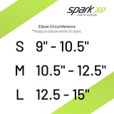 Brownmed Spark Kinetic Elbow Support Compression Sleeve, Black - 40417 - LL Medico