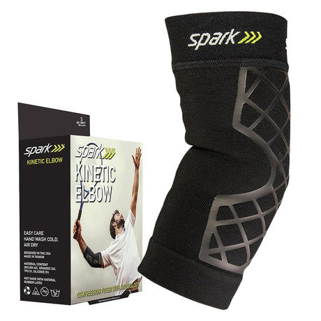 Brownmed Spark Kinetic Elbow Support Compression Sleeve, Black - 40417 - LL Medico