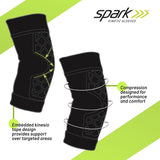 Brownmed Spark Kinetic Elbow Support Compression Sleeve, Black - 40417 - LL Medico