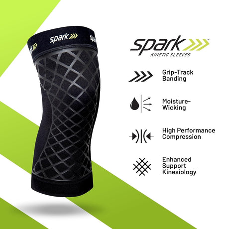 Brownmed Spark Kinetic Knee Compression Sleeve, One Sleeve - 40411 - LL Medico