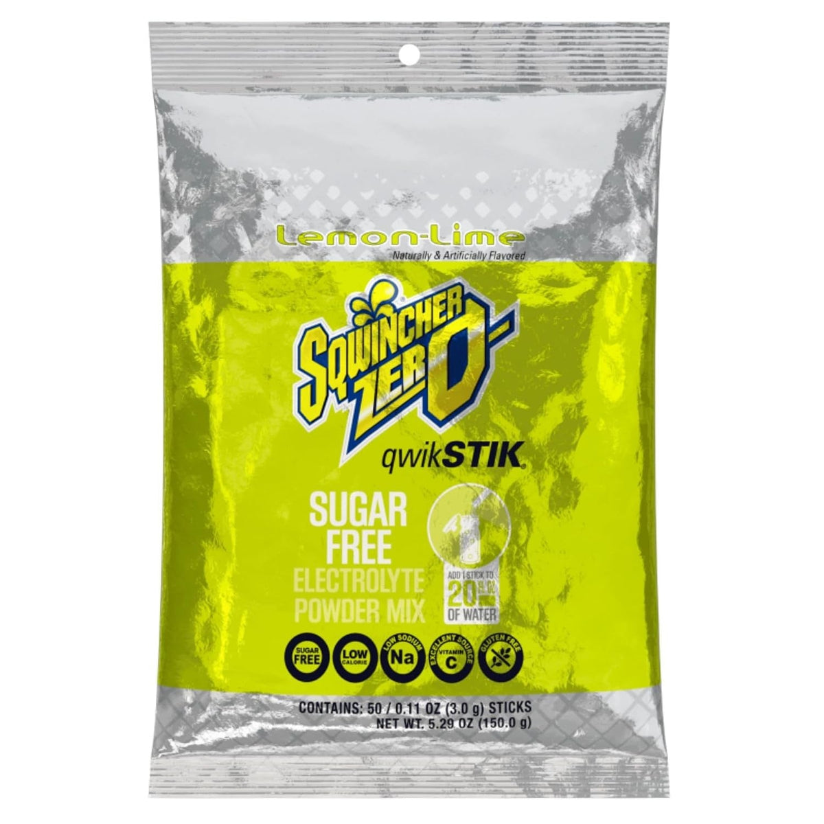 Sqwincher Qwik Stik Zero Oral Electrolyte Solution, Lemon-Lime, 0.11 oz - 159060106-Pack - LL Medico