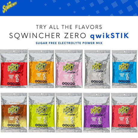 Sqwincher Qwik Stik Zero Oral Electrolyte Solution, Orange, 0.11 oz - 159060100-Pack - LL Medico