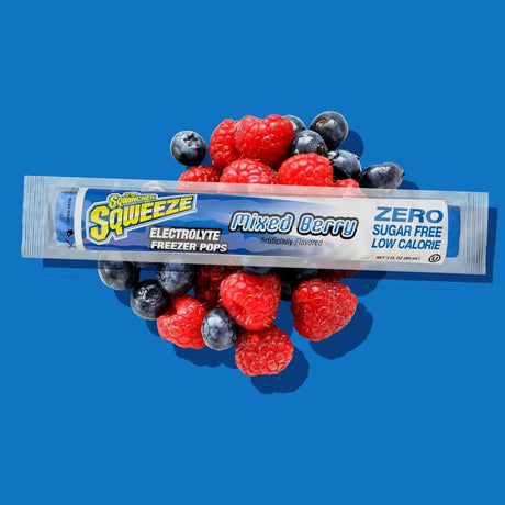 Sqwincher Sqweeze Zero Electrolyte Freezer Pops, Variety Pack, 3 oz - 159200231-Bag - LL Medico