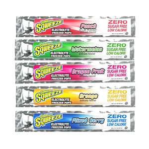 Sqwincher Sqweeze Zero Electrolyte Freezer Pops, Variety Pack, 3 oz - 159200231-Bag - LL Medico