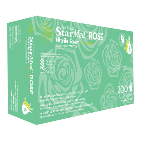 StarMed Rose Nitrile Exam Glove - SMNR202-Box - LL Medico
