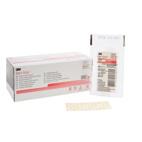 Steri-Strip Skin Closure Strips, Reinforced, 0.25" x 3", Nonwoven, White, Sterile - R1541-Pack - LL Medico