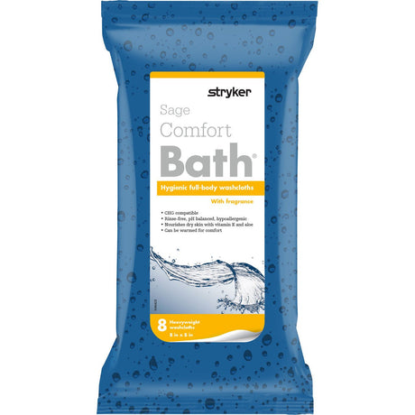Stryker Sage Comfort Bath Full - Body Cleansing Washcloths, Heavyweight - 7900-Single - LL Medico