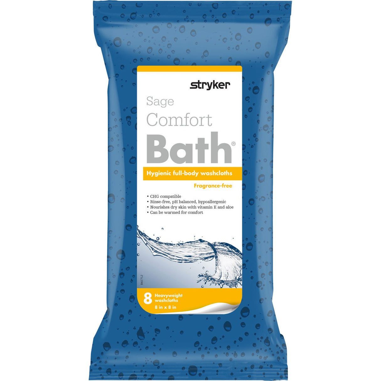Stryker Sage Comfort Bath Full - Body Cleansing Washcloths, Heavyweight - 7903-Pack - LL Medico