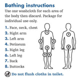 Stryker Sage Comfort Bath Full - Body Cleansing Washcloths, Heavyweight - 7903-Pack - LL Medico