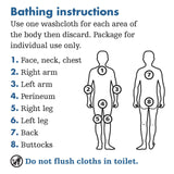 Stryker Sage Essential Bath Full - Body Cleansing Washcloths, Medium Weight, Scented - 7800-Single - LL Medico