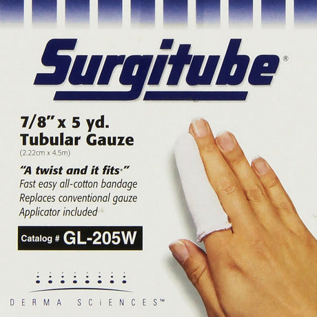 Surgitube Tubular Gauze Bandage, Non-Sterile, Size 2, 7/8" x 5 Yard - GL205W-Single - LL Medico