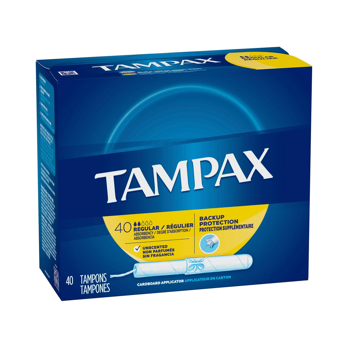 Tampax Tampons Regular Absorbency Unscented - 07301022110-Box - LL Medico