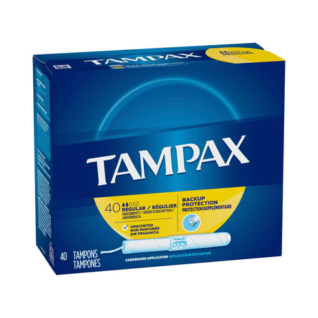 Tampax Tampons Regular Absorbency Unscented - 07301022110-Box - LL Medico