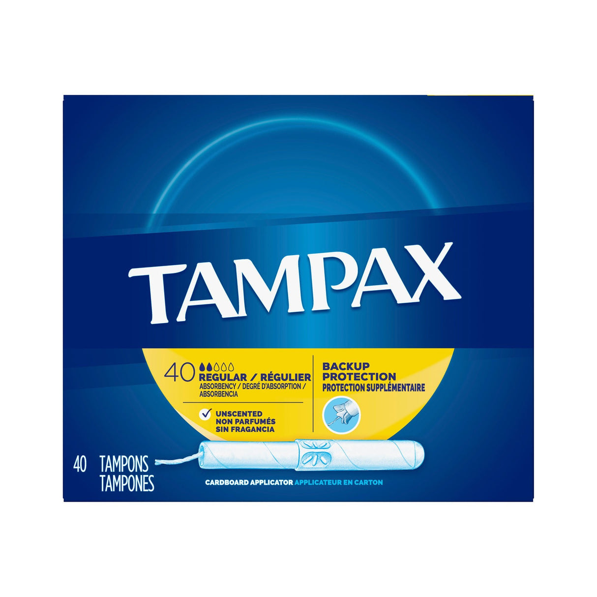 Tampax Tampons Regular Absorbency Unscented - 07301022110-Box - LL Medico