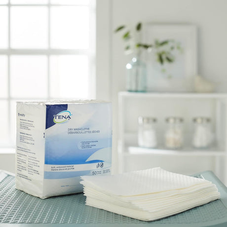 TENA Dry Washcloths - 74500-Pack - LL Medico