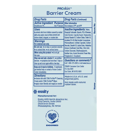 Tena Proskin Barrier Cream Skin Protectant, Unscented, 3.4 oz Tube - 54442-Single - LL Medico