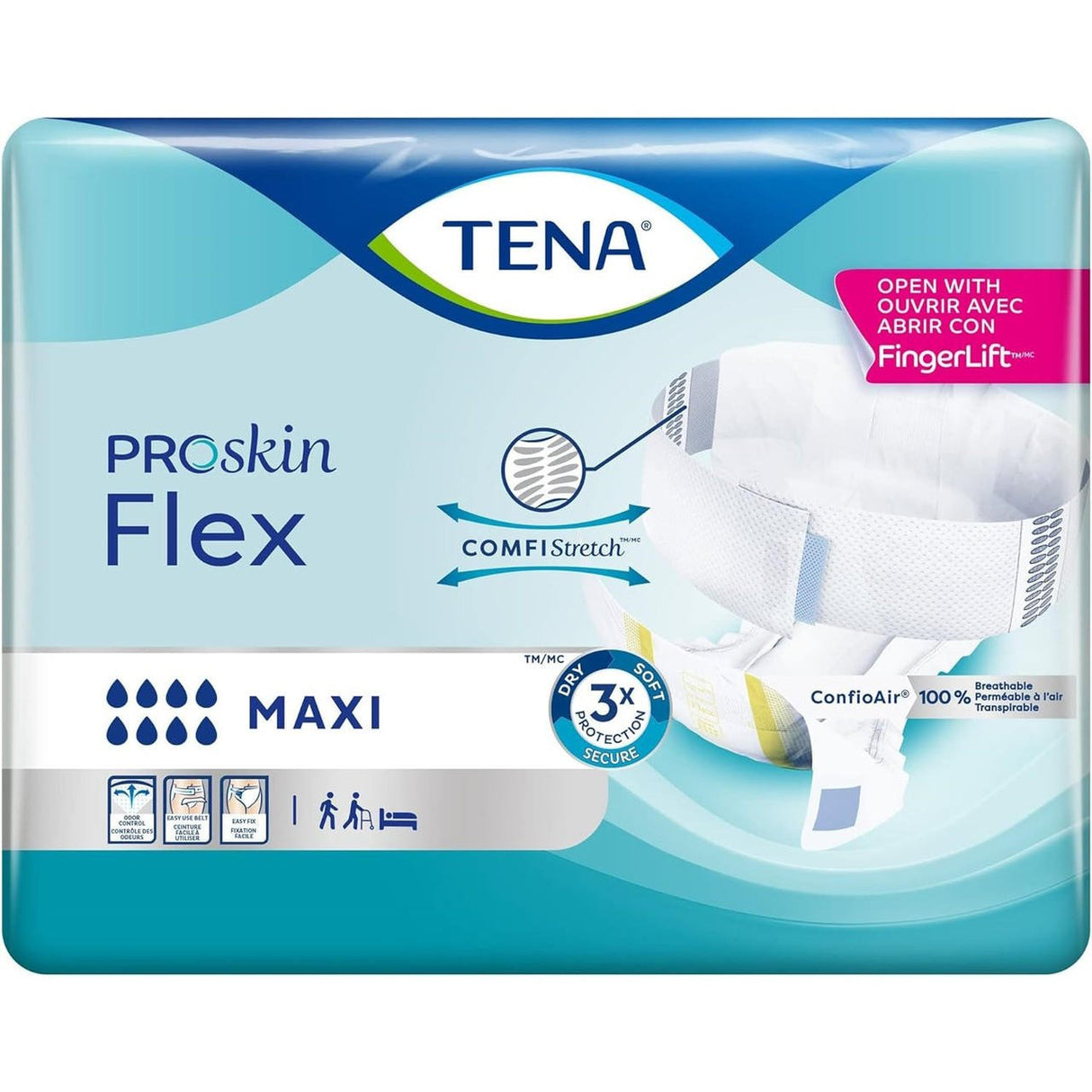 TENA ProSkin Flex Maxi Belted Brief - 67837-Pack - LL Medico