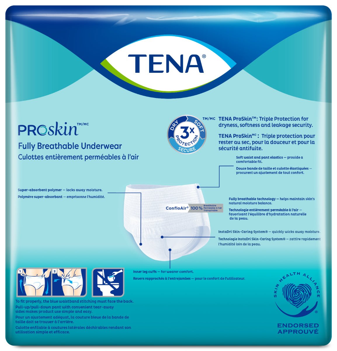 TENA ProSkin Plus Protective Underwear - 72631-Pack - LL Medico
