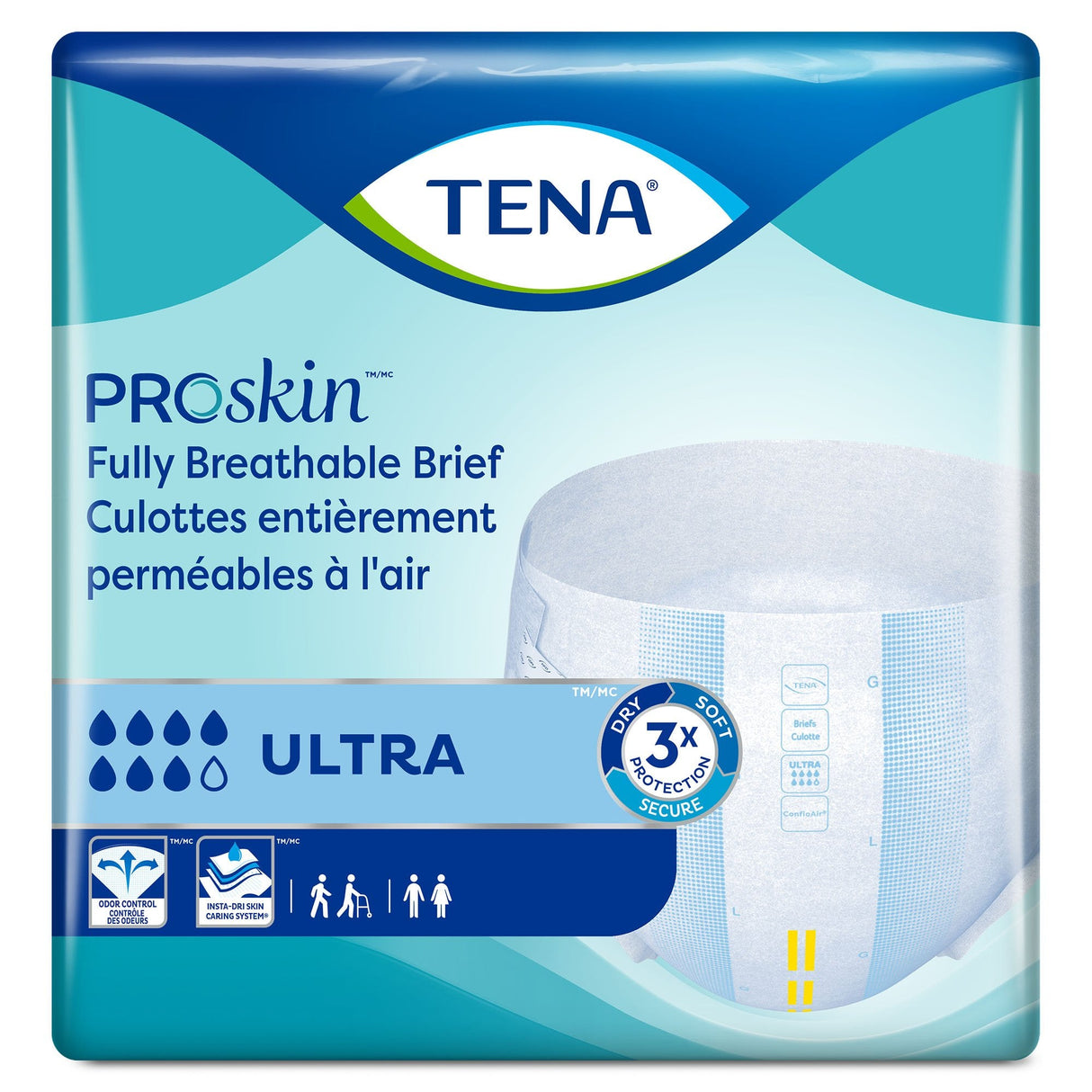 TENA ProSkin Ultra Adult Incontinence Briefs - 67200-Pack - LL Medico