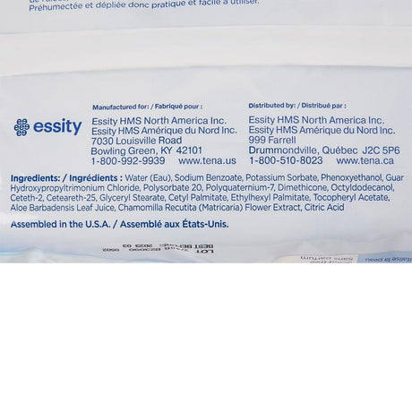 Tena ProSkin Ultra Adult Wipe, Unscented, 7.9 x 12.5 in - 65722-Pack - LL Medico